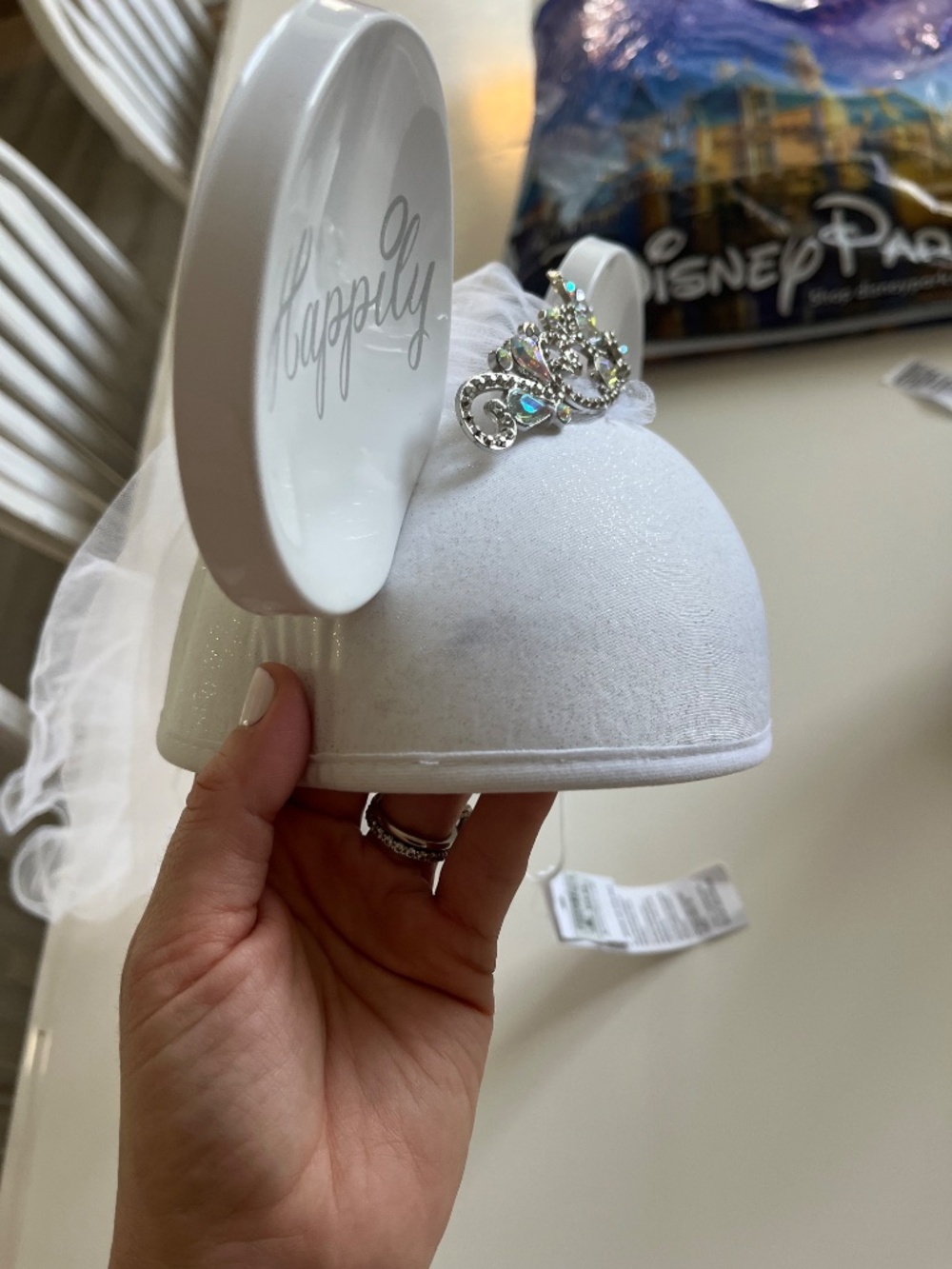 Disney Bride & Groom wedding ears - Picture 5 of 6